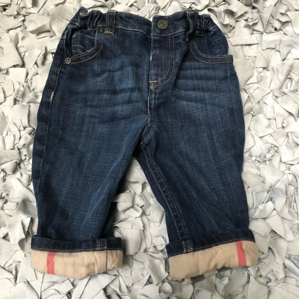 Burberry baby boys dark wash jeans